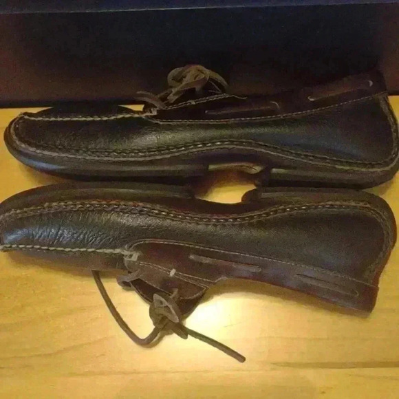 HS Trask‎ Men Leather Driving Moc Loafers Shoe size 8M - Picture 8 of 10